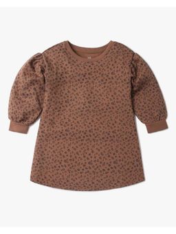 GAP - Girls Brown Knitted Floral Dress