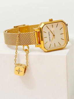 Pipa Bella by Nykaa Fashion - Gold-Plated CZ Star Cubic Watch Charm