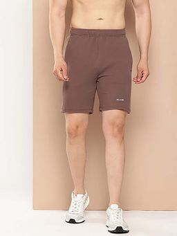 Alcis - Men Brown Solid Waffle Shorts