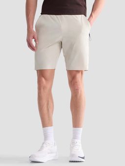 U.S. POLO ASSN. - Men Off White Mid Rise Textured Active Shorts