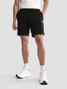 U.S. POLO ASSN. - Men Black Solid Regular Fit Active Shorts