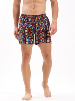 SHOWOFF - Mens Printed Multi Cotton Slim Fit Boxer
