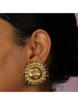 ARVINO - Gold Surya Mandala Studs Earnings