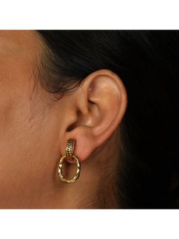 ARVINO - Gold Jodhana Knot Hoops Earnings
