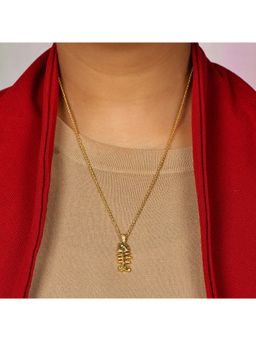 ARVINO - Gold Machli Silhouette Pendant Chain