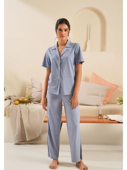Muvazo - Nocturnal Bliss Lounge Blue Pants