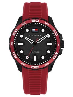 Tommy Hilfiger - Th-Regatta with Quartz Basic Red Silicone Strap Watch (TH1792267W) (M)