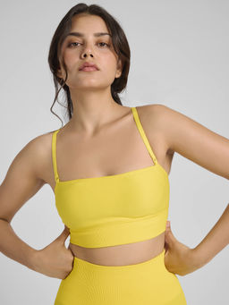 FEIER - Yellow Breeze Bandeau Sports Bra
