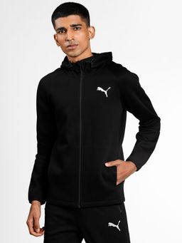 Puma - Evostripe Core Full-zip Slim Fit Mens Black Hoodie