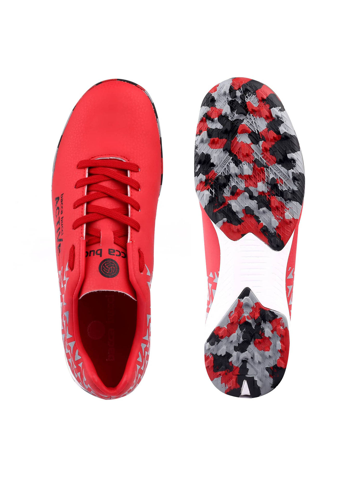 Buy Bacca Bucci Red Prowess ZX360 - Elite Performance Futsal Shoes