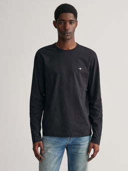 GANT - Long Sleeves Round Neck Cotton T-Shirt