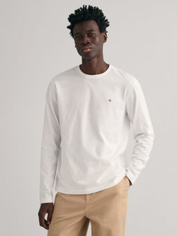 GANT - Long Sleeves Round Neck Cotton T-Shirt