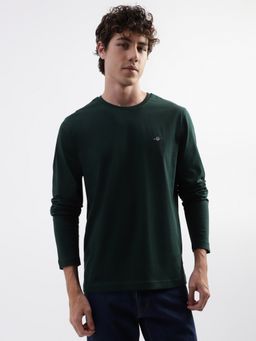 GANT - Long Sleeves Round Neck Cotton T-Shirt
