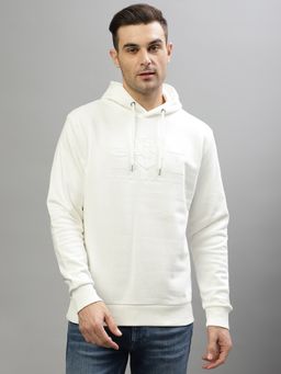 GANT - Off White Hooded Pullover Sweatshirt