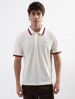 GANT - Polo Collar Short Sleeves Relaxed Fit Pure Cotton T-Shirt