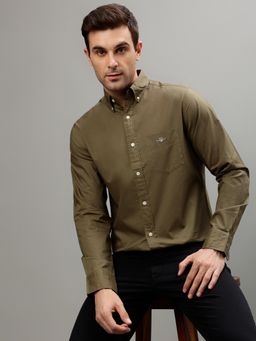 GANT - Button-Down Collar Pure Cotton Casual Shirt