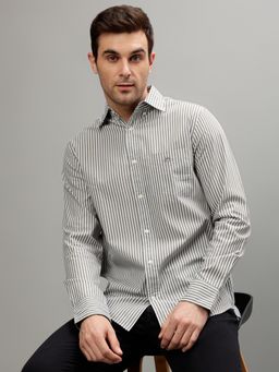 GANT - Striped Button Down Collar Full Sleeves Pure Cotton Casual Shirt