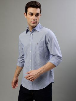 GANT - Striped Button Down Collar Full Sleeves Pure Cotton Casual Shirt