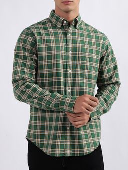 GANT - Tartan Checks Opaque Checked Cotton Casual Shirt