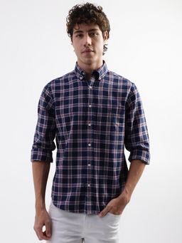 GANT - Tartan Checks Button-Down Collar Pure Cotton Casual Shirt