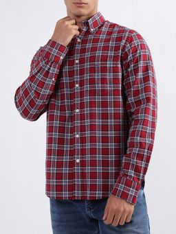 GANT - Tartan Checks Opaque Checked Cotton Casual Shirt