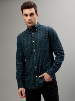 GANT - Checked Button Down Collar Full Sleeves Pure Cotton Casual Shirt