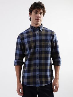 GANT - Buffalo Checked Button-Down Collar Pure Cotton Casual Shirt