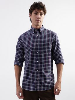 GANT - Grid Tattersall Checked Button-Down Collar Cotton Casual Shirt