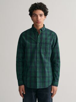 GANT - Checked Button-Down Collar Casual Pure Cotton Shirt