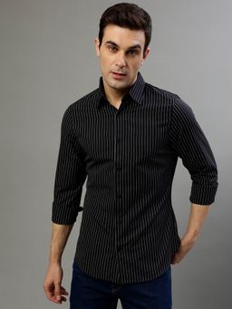 GANT - Slim Fit Striped Full Sleeves Pure Cotton Casual Shirt