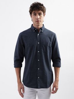 GANT - Opaque Button-Down Collar Checked Casual Shirt