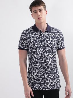GANT - Floral Printed Polo Collar Cotton T-Shirt