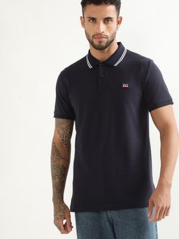 GANT - Contrast Polo Collar Pure Cotton Pique T-Shirt