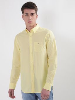GANT - Classic Broadcloth Button Down Collar Opaque Cotton Casual Shirt