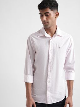 GANT - Comfort Slim Fit Micro Ditsy Printed Button-Down Collar Cotton Casual Shirt