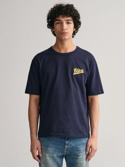 GANT - Relaxed Fit Round Neck Pure Cotton T-Shirt