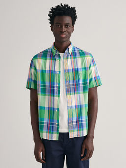 GANT - Checked Button-Down Collar Pure Cotton Casual Shirt