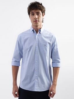 GANT - Micro Checks Button-Down Collar Pure Cotton Casual Shirt