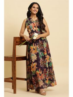 W - Purple Floral Dress