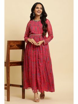 W - Pink Ikat Dress (Set of 2)