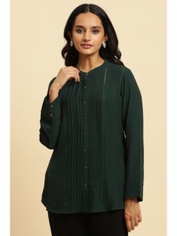 W - Green Solid Shirt