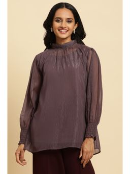 W - Purple Solid Top