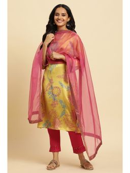 W - Pink Solid Dupatta