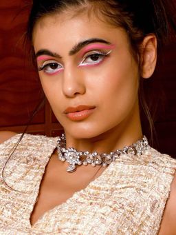 Odette - Women Tear-Drop Crystal and Pearl Choker