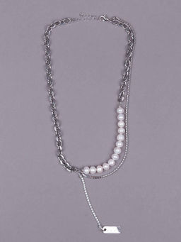 Odette - Women Gold Metal Silver- Fine Chain