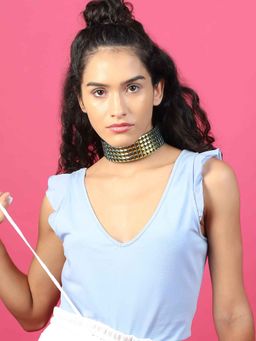 Odette - Stunning Chrome Effect Choker