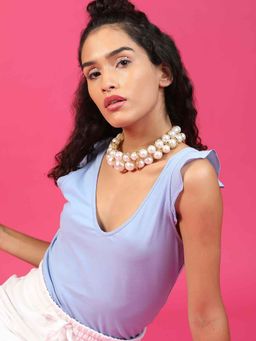 Odette - Women Elegant White Artificial Pearl Gorgeous Necklace