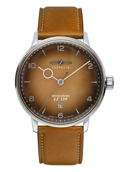 Zeppelin - LZ129 Hindenburg Date GMT Analog Brown Dial Men Watch-80464