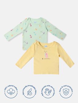 Nautinati - Infant Multi-Color Cotton Cute Print T-Shirt (Pack of 2)
