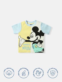 Nautinati - Infant Blue Cotton Mickey Mouse T-Shirt